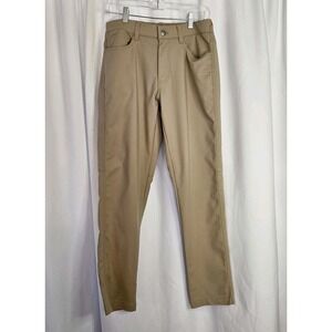 Bear Bottom Pants Mens M-30"  Khaki Nylon Performance Chino Classic